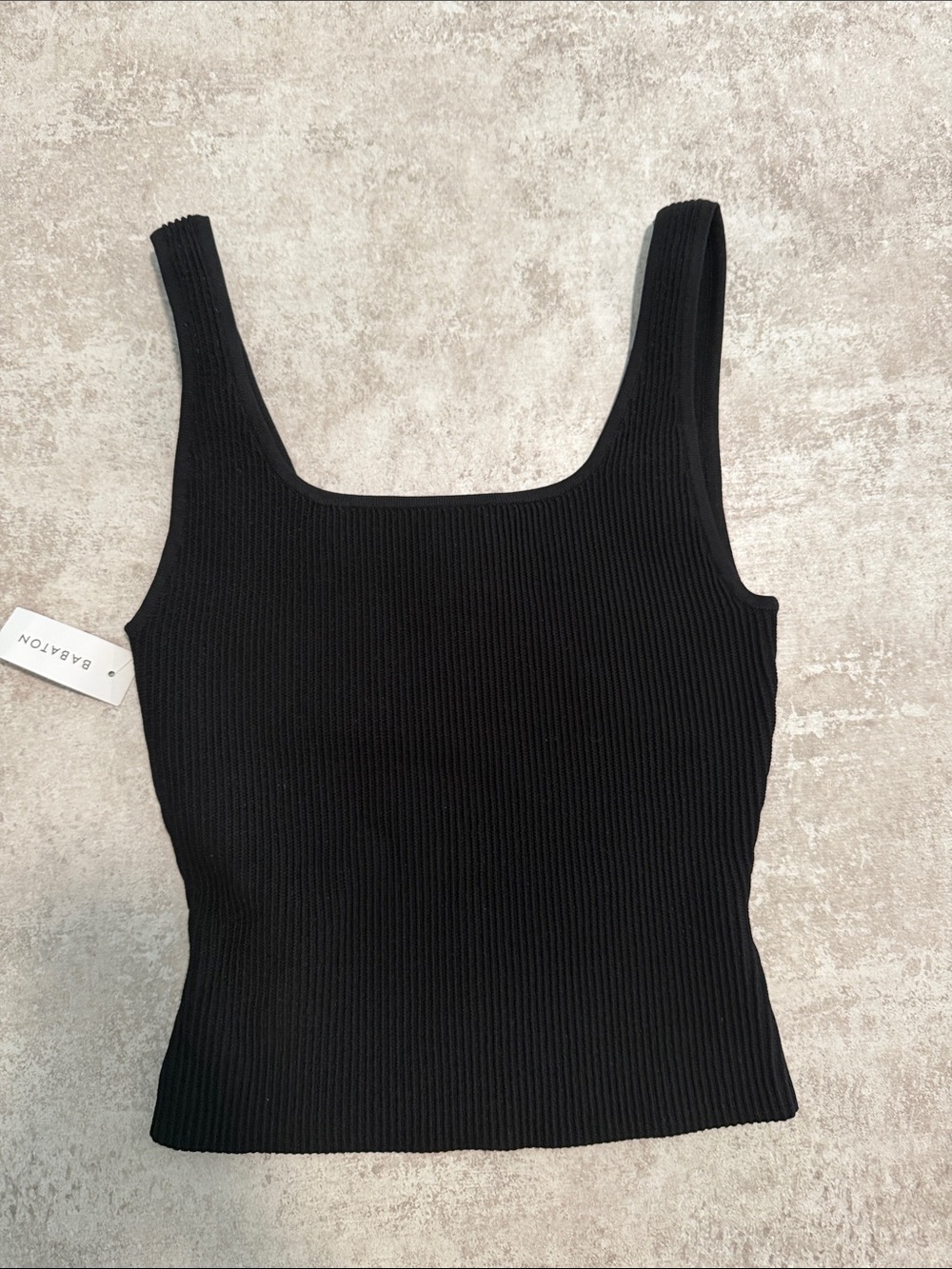 NWT Aritzia Babaton Sculpt Knit Tank Black S